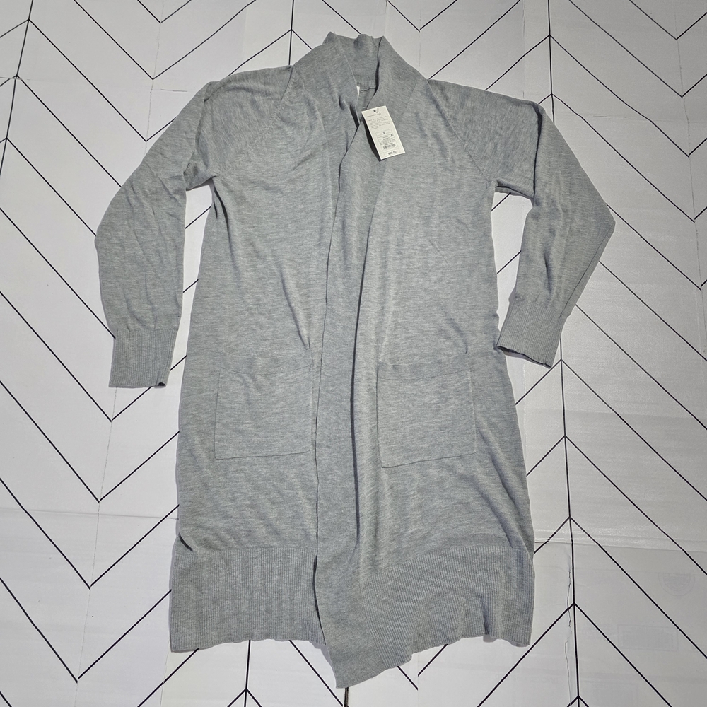 Women's duster cardigan, A New Day, color gray, size S.